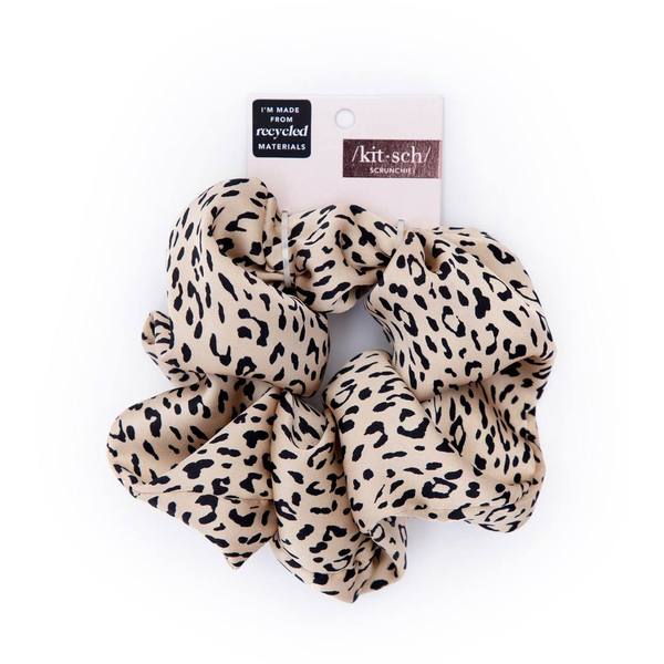 Kitsch Eco-Friendly Brunch Scrunchie - Leopard