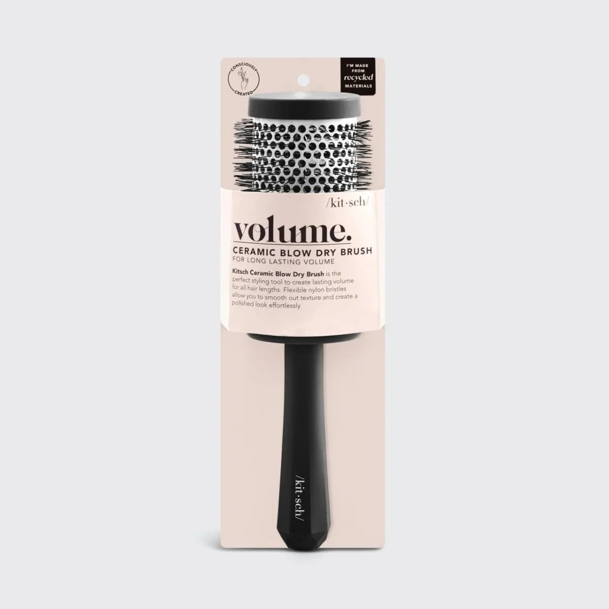 Kitsch Round Blow Dry Brush in Recycled Plastic